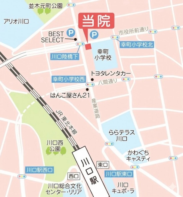 keshiカイロプラクティックまでの地図です